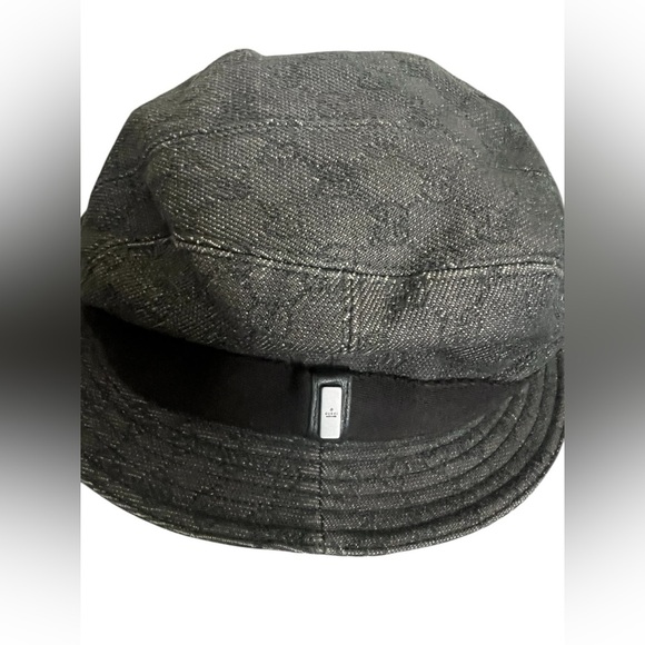 GUCCI GG Pattern Denim Cotton Bucket Hat size M main image 12